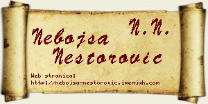 Nebojša Nestorović vizit kartica